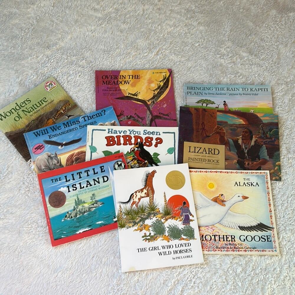 Book bundle lot of 9 animal and nature softcover children's‎ picture books